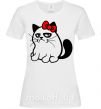 Женская футболка Grupy cat girl Белый фото