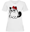 Женская футболка Grupy cat girl Белый Женская футболка Grupy cat girl Белый фото
