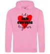 Мужская толстовка (худи) Let's hate everyone together Розовый фото