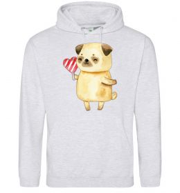 Жіноча толстовка (худі) Love pug girl