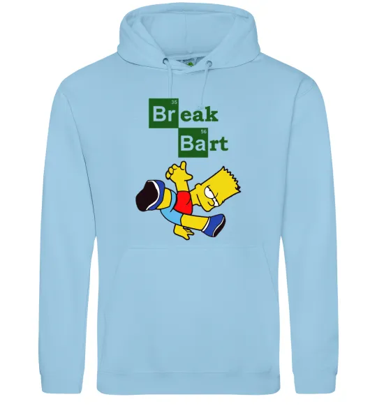 Жіноча толстовка (худі) Breack Bart Блакитний фото