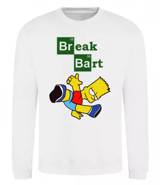 Світшот Breack Bart Білий фото