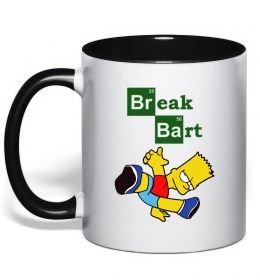 Чашка з кольоровою ручкою Breack Bart