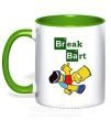 Чашка з кольоровою ручкою Breack Bart Зелений фото