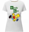 Женская премиум футболка Breack Bart Белый фото