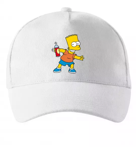 Кепка Барт з фарбою Белый фото