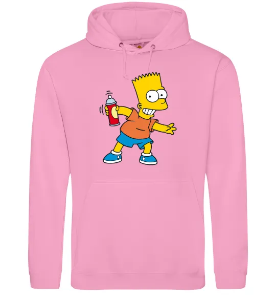 Чоловіча толстовка (худі) Барт з фарбою Рожевий фото