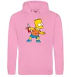 Женская толстовка (худи) Барт з фарбою Розовый Женская толстовка (худи) Барт з фарбою Розовый фото