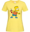 Женская футболка Барт з фарбою Лимонный фото