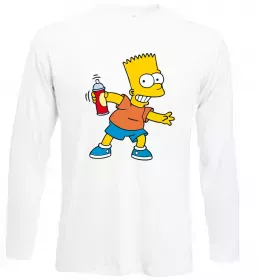 Лонгслив Гомер Сімпсон показує пальцем Черный фото Лонгслив Гомер Сімпсон показує пальцем Черный фото