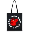 Еко-сумка Red hot chili peppa Чорний фото
