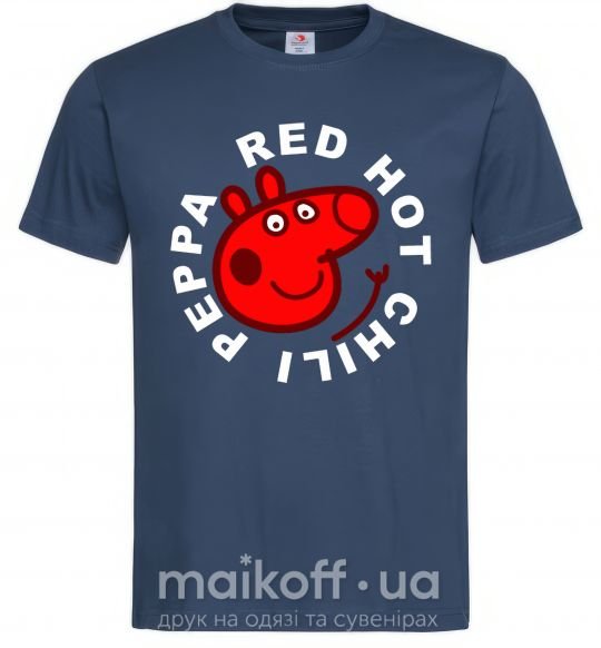 Мужская футболка Red hot chili peppa Темно-синий фото