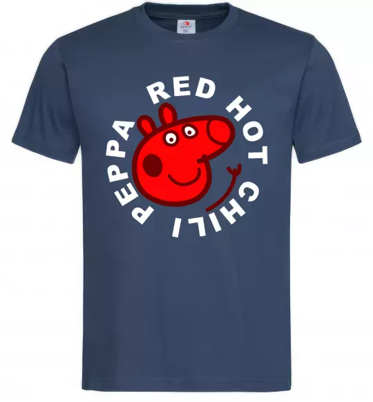 Мужская футболка Red hot chili peppa Темно-синий фото
