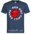 Мужская футболка Red hot chili peppa Темно-синий фото