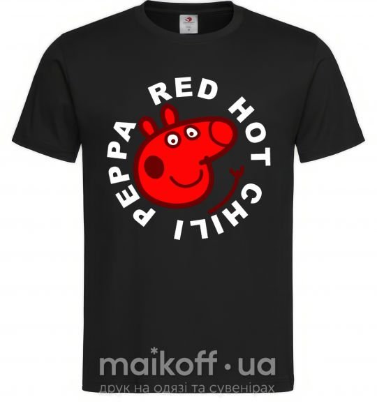 Чоловіча футболка Red hot chili peppa Чорний фото