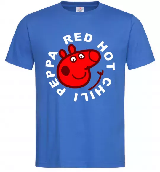Мужская футболка Red hot chili peppa Ярко-синий фото