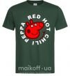 Мужская футболка Red hot chili peppa Темно-зеленый фото