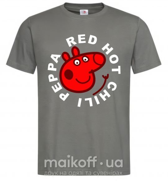 Чоловіча футболка Red hot chili peppa Графіт фото