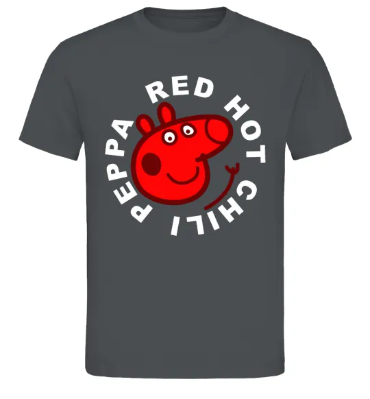 Мужская футболка Red hot chili peppa Графит фото