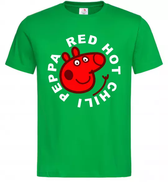 Мужская футболка Red hot chili peppa Зеленый фото