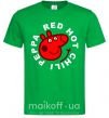 Мужская футболка Red hot chili peppa Зеленый фото