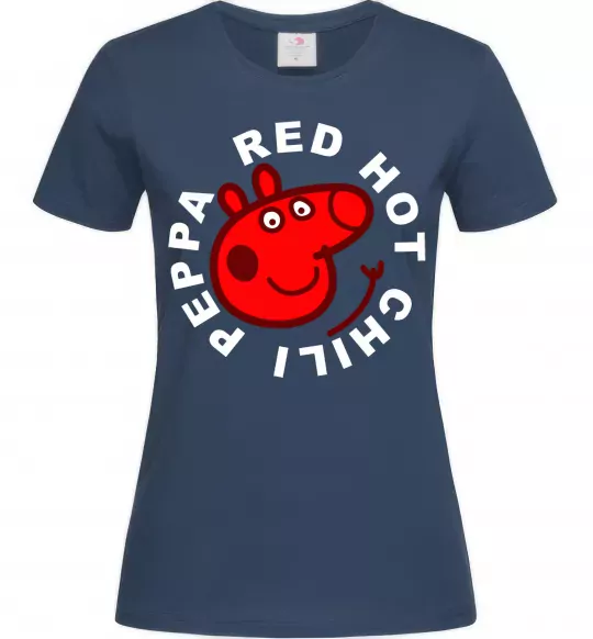 Женская футболка Red hot chili peppa Темно-синий фото