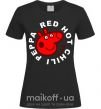 Жіноча футболка Red hot chili peppa Чорний фото