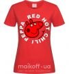 Женская футболка Red hot chili peppa Красный фото