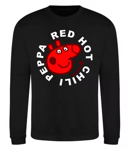 Свитшот Red hot chili peppa Черный фото