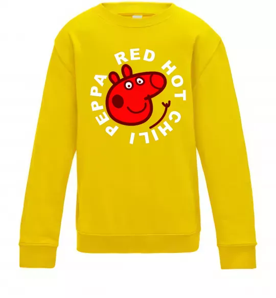 Дитячий світшот Red hot chili peppa Сонячно жовтий фото