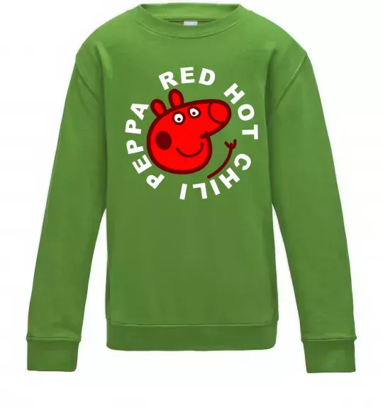 Дитячий світшот Red hot chili peppa Лаймовий фото