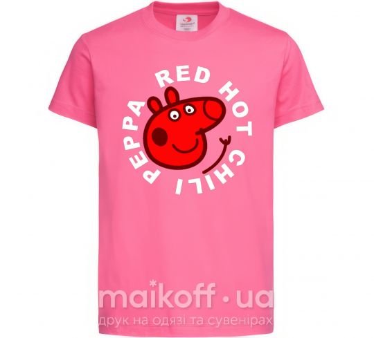 Детская футболка Red hot chili peppa Ярко-розовый фото