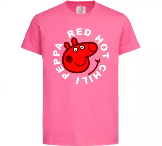 Детская футболка Red hot chili peppa Ярко-розовый фото