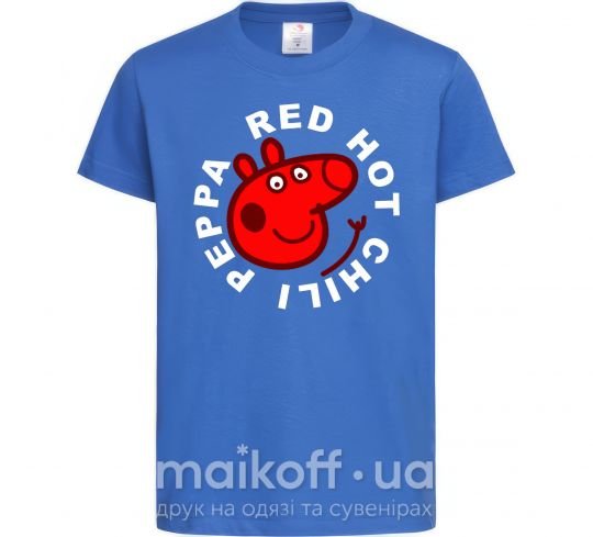 Детская футболка Red hot chili peppa Ярко-синий фото