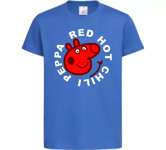 Детская футболка Red hot chili peppa Ярко-синий фото