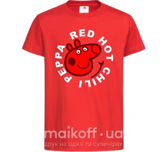 Детская футболка Red hot chili peppa Красный фото