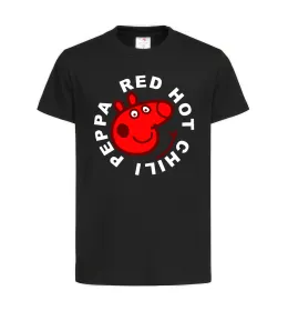 Детская футболка Red hot chili peppa Черный фото