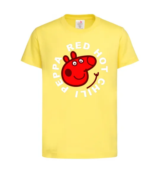 Дитяча футболка Red hot chili peppa Лимонний фото