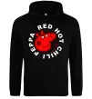 Мужская толстовка (худи) Red hot chili peppa Черный фото