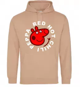 Мужская толстовка (худи) Red hot chili peppa Песочный фото