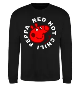 Свитшот Red hot chili peppa Черный фото