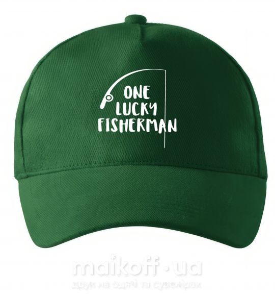 Кепка One lucky fisherman Темно-зеленый фото