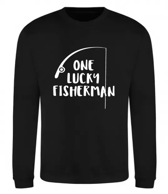 Свитшот One lucky fisherman Черный фото