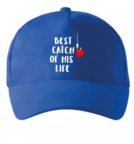 Кепка Best catch of his life Яскраво-синій фото