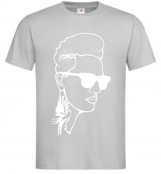 Мужская футболка Retro man Серый фото