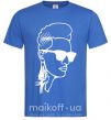 Мужская футболка Retro man Ярко-синий фото