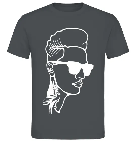 Мужская футболка Retro man Графит фото