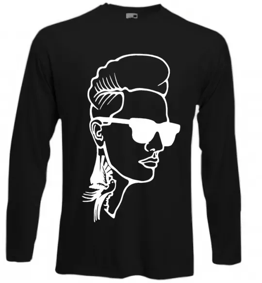 Лонгслив Retro man Черный фото