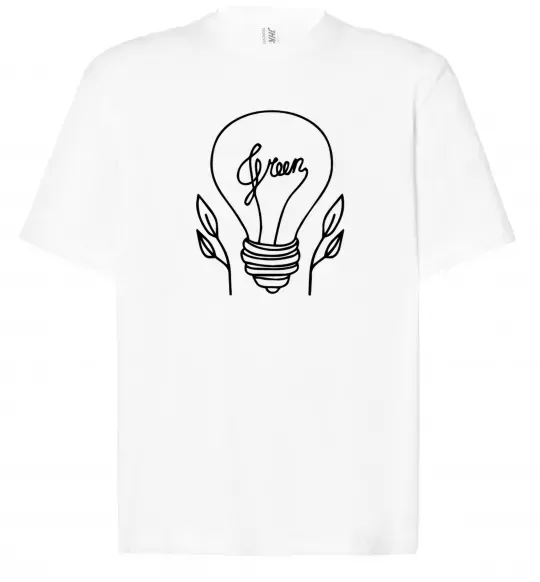 Футболка Оверсайз Green light Белый фото