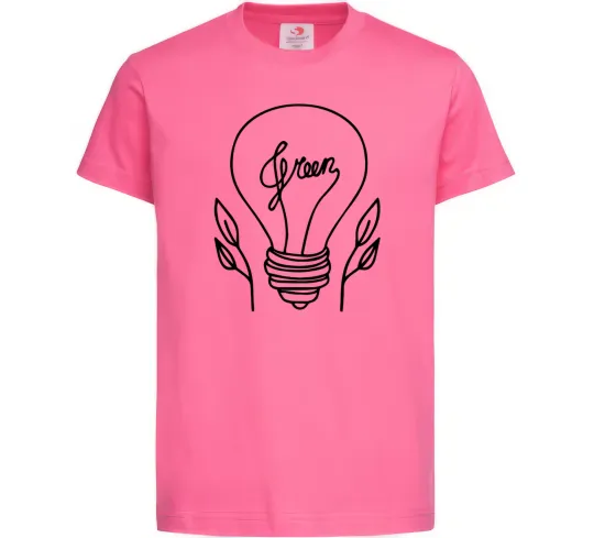 Детская футболка Green light Ярко-розовый фото